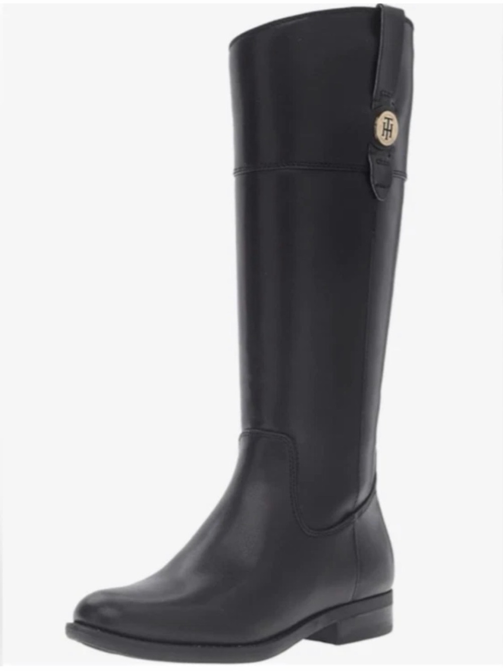 Tommy Hilfiger Women's Black Riding Knee-High Boots